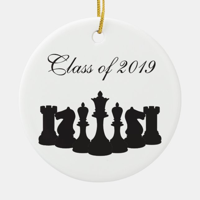 Personlig Chess Studenten Ornament (Framsidan)