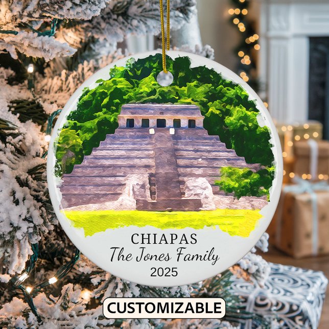 Personlig Chiapas Ornament, Mexiko Julgransprydnad Keramik (Skapare uppladdad)