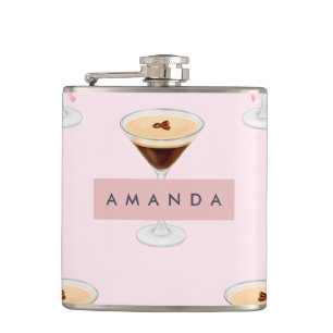 Personlig Chic Espresso Cocktail Mönster Fickplunta