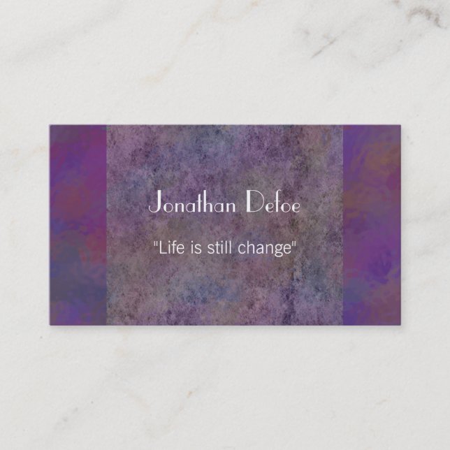 Personlig chic för instruktör | visitkort (Framsida)