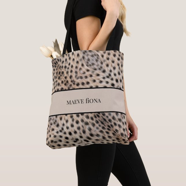 Personlig Chic Gepard Tygkasse (Närbild)