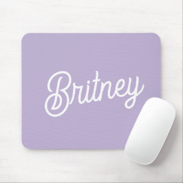 Personlig Chic Lavender Lila Monogram Namn Musmatta