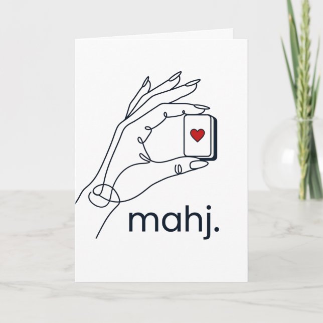 Personlig Chic Mahjong  Kort (Framsida)
