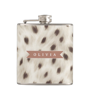 Personlig Chic Neutral Leopard Djurtryck Fickplunta