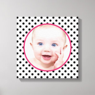 Personlig Chic Polka Dot Baby Photo Bild