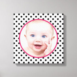 Personlig Chic Polka Dot Baby Photo Bild