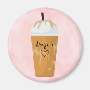 Personlig Chic Rosa av malet kaffe Trendig Magnet