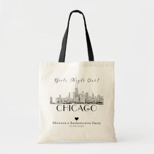 Personlig Chicago Bachelorette Party Tygkasse