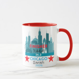 Personlig Chicago Marathon 2025-present till löpar Mugg