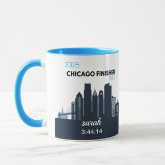 Personlig Chicago Marathon-gåva för maratonlöpare Mugg
