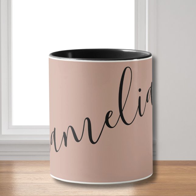Personlig  chicen Rosa ros Guld Namn Mugg (Skapare uppladdad)