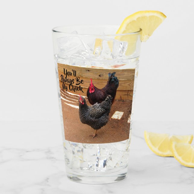 Personlig Chicken - Farm Life Series- Glass  Glaskopp (Bakside Is)