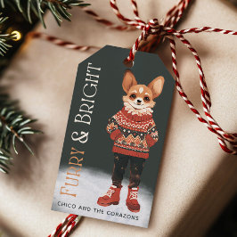 Personlig Chihuahua Hund Helgdag Gift Märkre Presentetikett