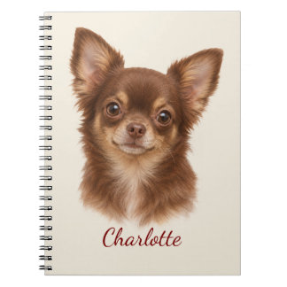 Personlig Chihuahua med anpassat namn Anteckningsbok