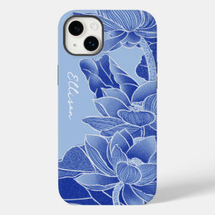 Personlig Chinoiserie Chic Blue Lotus Mandala
