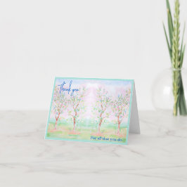 Personlig Chinoiserie preppy blommigt water colo Tack Kort