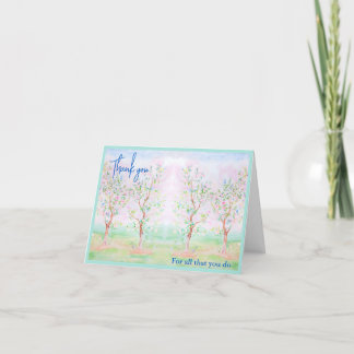 Personlig Chinoiserie preppy blommigt water colo Tack Kort