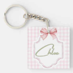 Personlig Chloe Flicka Nursery Bow&Gingham