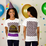 Personlig Chocolate Candy Pub Birthday T Shirt<br><div class="desc">Den här Personligen är Chocolate Candy Pub Birthday Shirt speciellt tillverkad för dina temapartyn av godis och choklad. Du kan ändra texten på skjortan för att säga spelar ingen roll du gillar.</div>