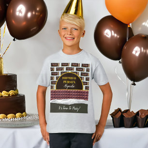 Personlig Chocolate Candy Pub Birthday T Shirt