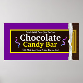 Personlig Chocolate Candy Pub Party Banner Poster