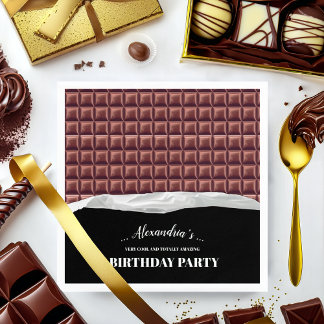 Personlig Chocolate Candy Pub Party Pappersservett