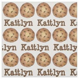 Personlig Chocolate Chip Cookie Cookies Fabric Tyg