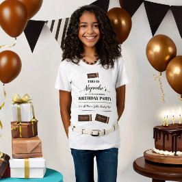 Personlig Chocolate Pub Birthday T Shirt