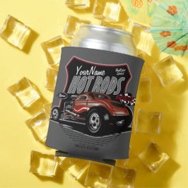 Personlig Chopped Red Hot Rod Coupe Speed Shop