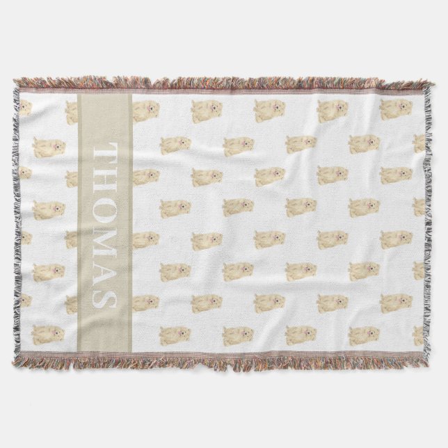 Personlig Chow Chow  Filt (Framsidan)