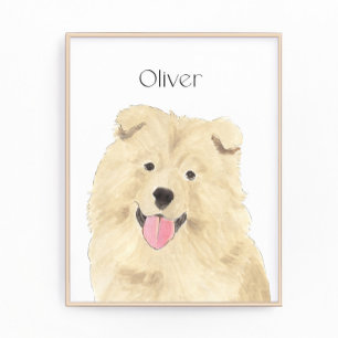 Personlig Chow Chow Hund Art Fototryck