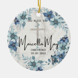 Personlig Christened Ornaments Julgransprydnad Keramik