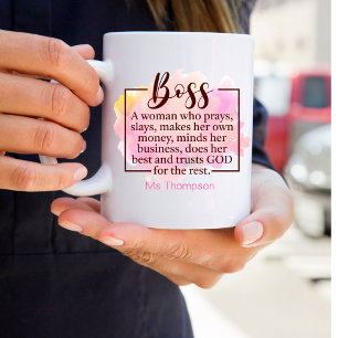 Personlig Christian Chef citat Coffee Mugg