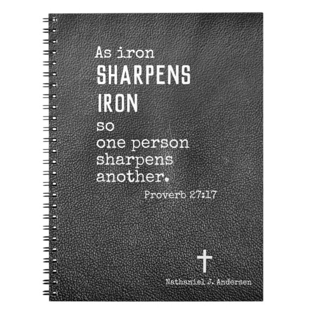 Personlig Christian Gifts för manar - Proverbs Anteckningsbok (Framsidan)