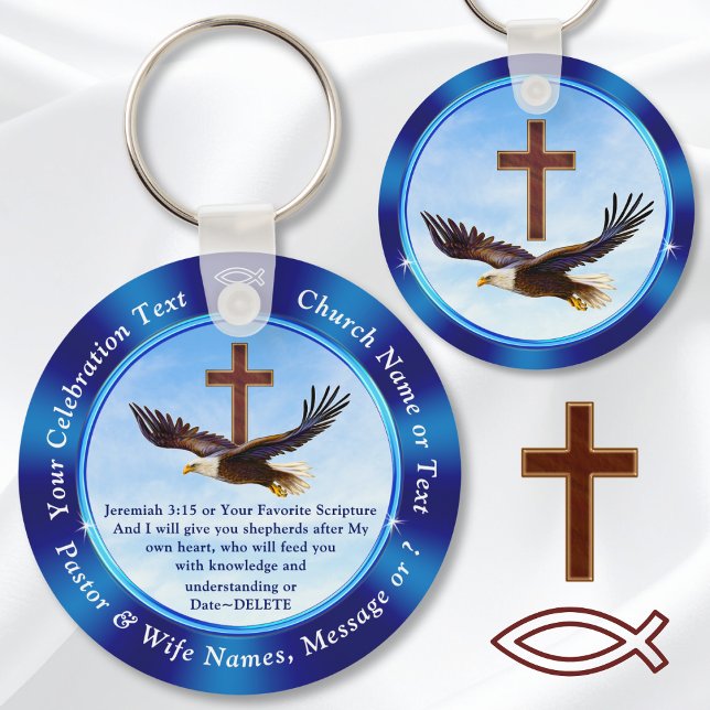 Personlig, Christian Party favors för Vuxnor Nyckelring (Church party favors. Pastor appreciation day ideas. Church anniversary favors. Pastor appreciation.)