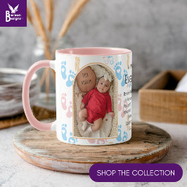 Personlig Christian Prayer Keepsaké Baby Photo Mugg