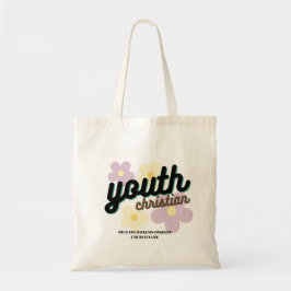 Personlig Christian Youth Flower Tote Bag Tygkasse