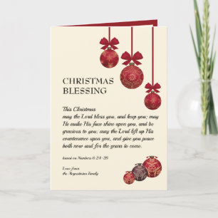 Personlig CHRISTMAS BLESSING Jul Helgkort
