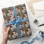 Personlig christmas för den traditionella tartan presentpapper<br><div class="desc">Julsenap och svart tartanskaft...  snyggt elegant helgdag,  dekoration av gåva. Skripttext för effekten guld. Modern traditionell design.</div>