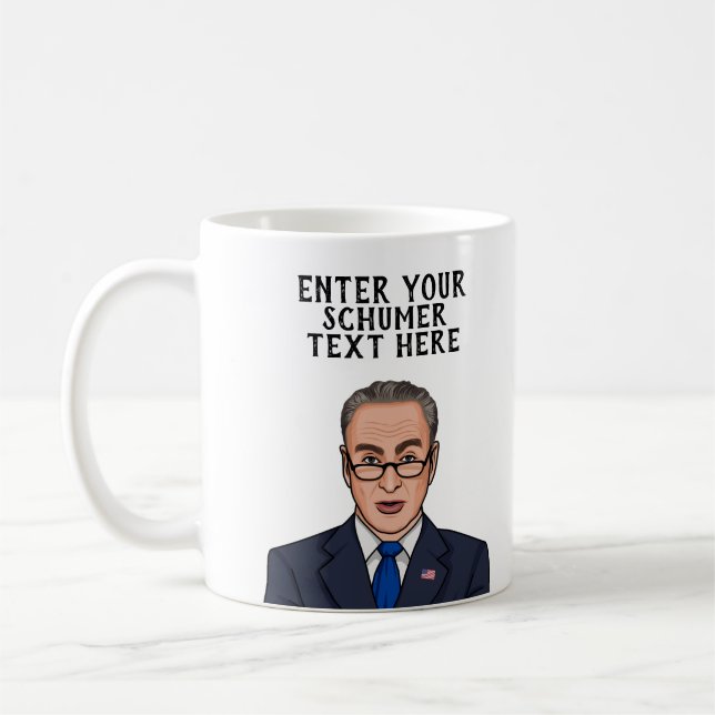 PERSONLIG CHUCK SCHUMENT KAFFEMUGG (Vänster)