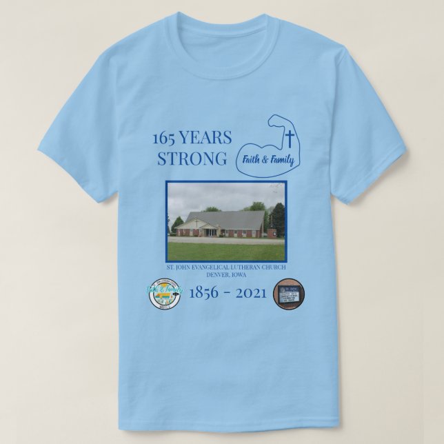 Personlig Church Firande  T Shirt (Design framsida)