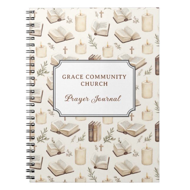 Personlig Church Prayer Journal Anteckningsbok (Framsidan)