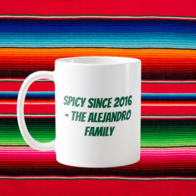 Personlig Cinco de Mayo Family Kaffemugg (Skapare uppladdad)