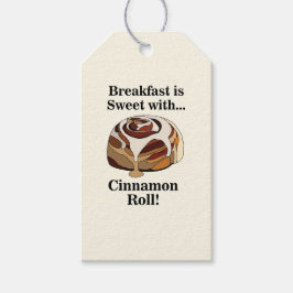 Personlig Cinnamon Roll Sweet Bun Bakery Presentetikett