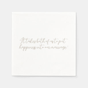 Personlig Citat eller Sång Lyric Bröllop Pappersservett