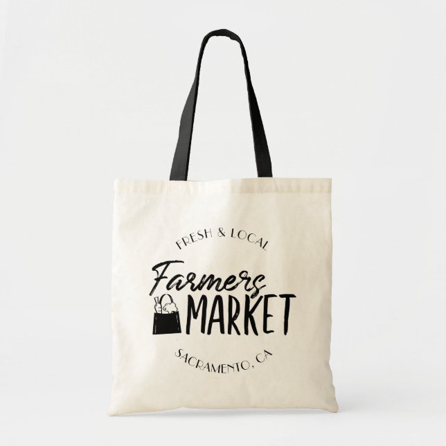 Personlig City Farmers Market Tygkasse (Framsidan)