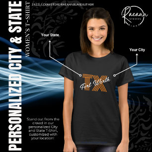 Personlig City och delstat T-Shirt