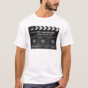 Personlig Clapperboard T-Shirt. T Shirt