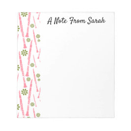 Personlig Clarinet Musician Instrument Gift Anteckningsblock