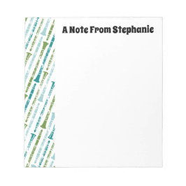 Personlig Clarinet Player Gift Music Thmet Anteckningsblock